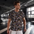thumbnail image 3 of Wukai Daisies Flowers Print Men's Short-Sleeved Mesh T-Shirt,Quick-Dry Short Sleeve Workout T-Shirt-XX-Large, 3 of 8