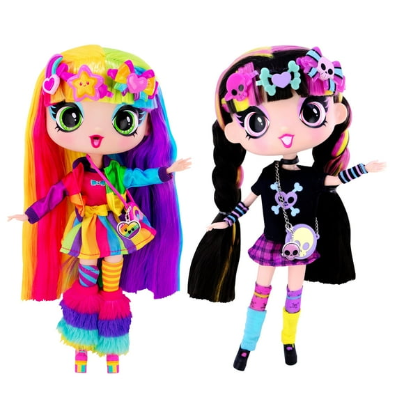 Decora Poupée de Mode Girlz 11 Pouces-Decora + Luna Ensemble de 2 Poupées de Mode Ensemble de 2 Poupées Colorées Ensemble Bien Emballé de Vêtements et Accessoires de Poupée