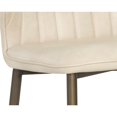 thumbnail image 6 of Sunpan Clinton 19.50" Modern Faux Leather Dining Chair in Bravo Cream (Set of 2), 6 of 8