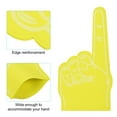 thumbnail image 4 of 18 Inch Foam Finger Number 1 DIY Blank Foam Hand Cheerleading for Athletics Sport Game Events, Yellow 3 Pack, 4 of 6