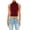 Burgundy, variant on Women's Ribbed Sleeveless High Turtleneck Fitted Knit Crop Tank Top