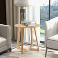 thumbnail image 2 of Giantex 24" Round Side Table, Compact Tea End Table, Multipurpose Snack Nightstand, 2 of 10