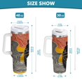 thumbnail image 6 of Yayeee 40oz Stainless Steel Tumbler with Straw and Handle Double-Wall Insulated Travel Water Bottle, Striped Boat, 6 of 8
