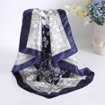 thumbnail image 4 of AWAYTR Silk Scarves 4 Pcs Satin Square Head Scarves 60cm Women Print Silk Like Neck Scarf Hair Sleeping Wraps Hair kerchief, 4 of 13