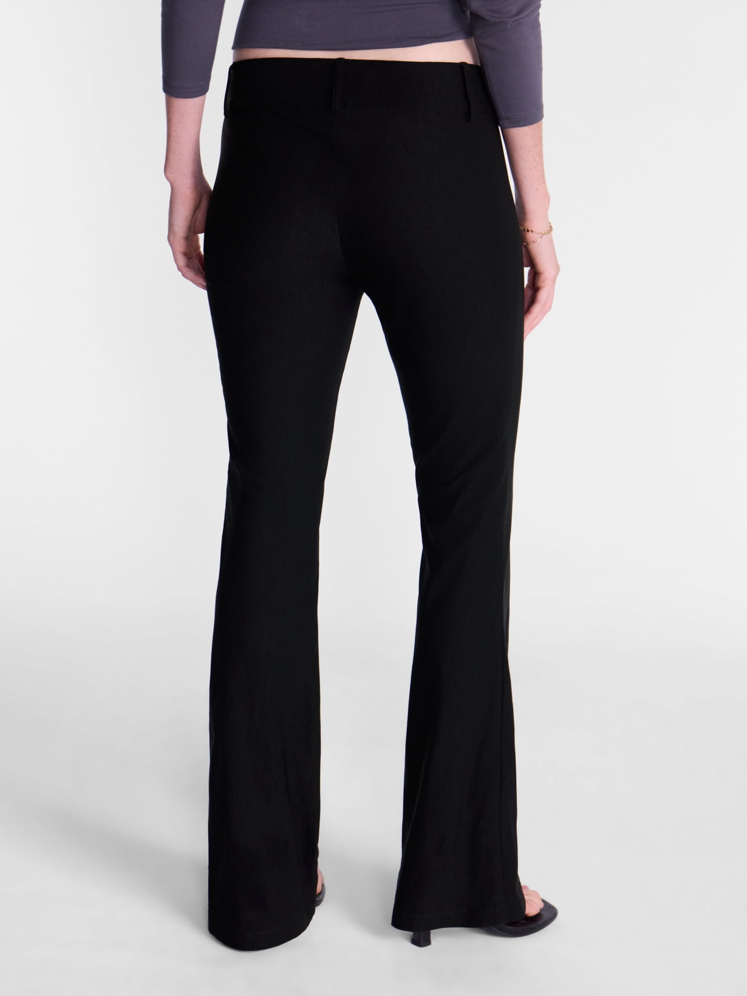 No Boundaries Button Front Trousers, 33'' Inseam, Women’s XXS-XXL