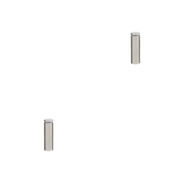 Scienceny Tornillo publicitario de acero inoxidable, espejo de vidrio duradero, tuerca de clavo, perno, soporte para colgar en la pared, gran capacidad de 12x40mm 2piezas Scienceny CBP368012