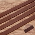 thumbnail image 4 of 196 Long Brown Flat Genuine Leather Cord 0.39 Wide String Leather Lace Strips Thin Natural Lacing String, 4 of 7
