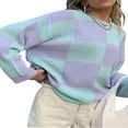 thumbnail image 1 of Pulls pour Femmes Pull à Manches Longues Floral/chandail Vintage Oversized, 1 of 5