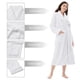 thumbnail image 5 of Bata COOVA Premium de felpa para mujer, suave franela, color blanco cálido, 5 of 6