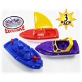 thumbnail image 2 of Set de barcos de plástico Matty's Toy Stop para velero, lancha rápida y barco de bomberos, 2 of 8
