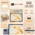 thumbnail image 4 of RNRUO 10.1" Android 15 Tablet, 12GB(4+8)RAM, 128GB ROM, 128GB Expand, Quad-Core Processor up to 2.0GHz, WiFi 6 BT5.4, 6000mAh with Fast Charge, Dual Camera, IPS Display, Blue Gray, 4 of 10