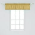 thumbnail image 2 of Ambesonne Art Deco Window Valance, Concentric Half Circles, 54" X 12", Pale Coffee and Champagne, 2 of 3