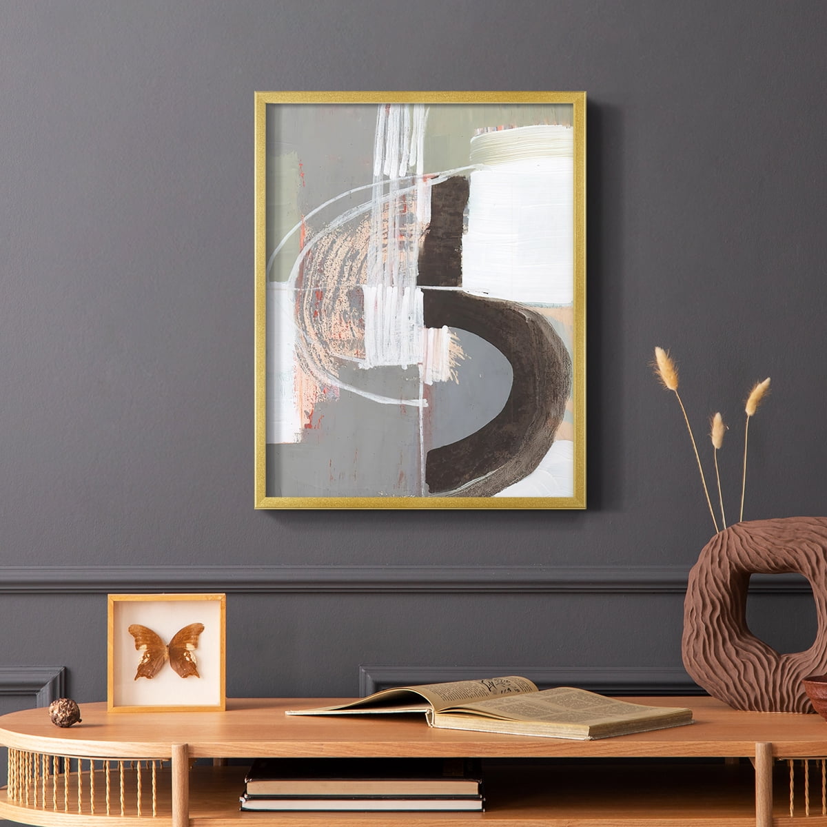 Arching Neutrals III in Paper Solid Wood 11 x 14 Framed Print