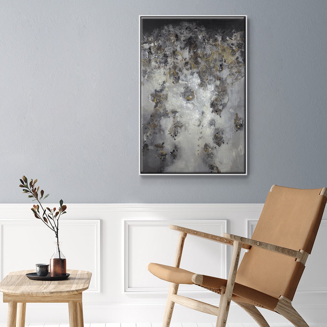 Meteor Showers Framed Premium Gallery Wrapped Canvas - Ready to Hang