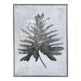 thumbnail image 1 of Gild Design House Plastic Frame Jungle I Hand Painted Canvas in Silver/White, 1 of 4