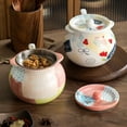 thumbnail image 4 of 47oz Bacon Grease Saver with Spoon and Strainer, Ceramic Kitchen Oil Disposal Container, 4 of 7