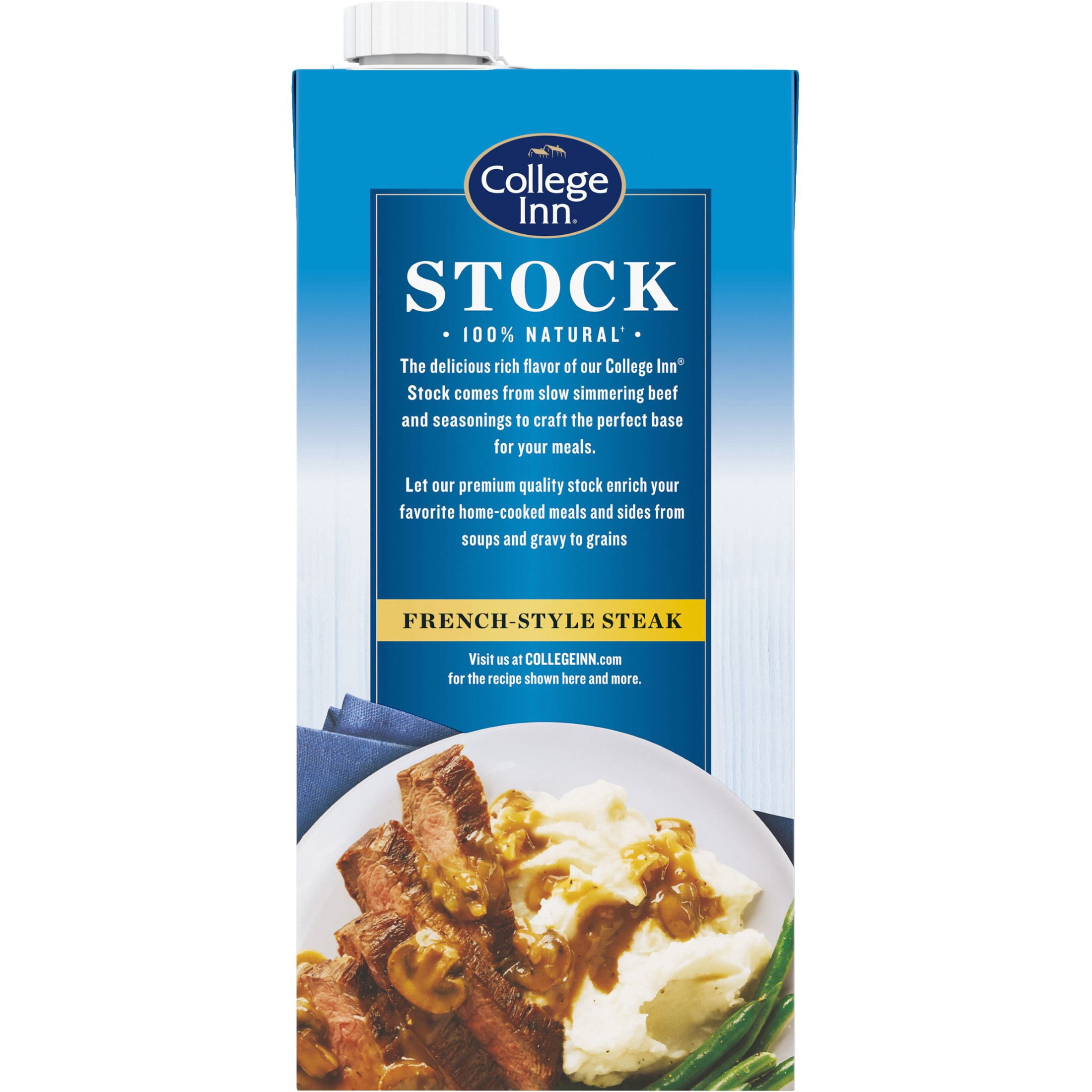 College Inn Beef Stock, 32 oz Resealable Carton