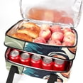 thumbnail image 5 of Football Double Layered Insulated Refrigerated Lunch Bag with Two Compartments - Large Capacity Handheld Lunch Bags, 5 of 6