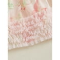 thumbnail image 3 of Toddler Girls Dress Butterfly Print Fly Sleeve Frills Casual Dress Kids Fashion Summer Dress, 3 of 5