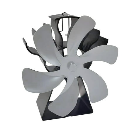 

6 B1ades Heat Powered Stove Fireplace Fan Larger Air Flow for Home Wood Log Burning Fireplace Fan Ultra Quiet