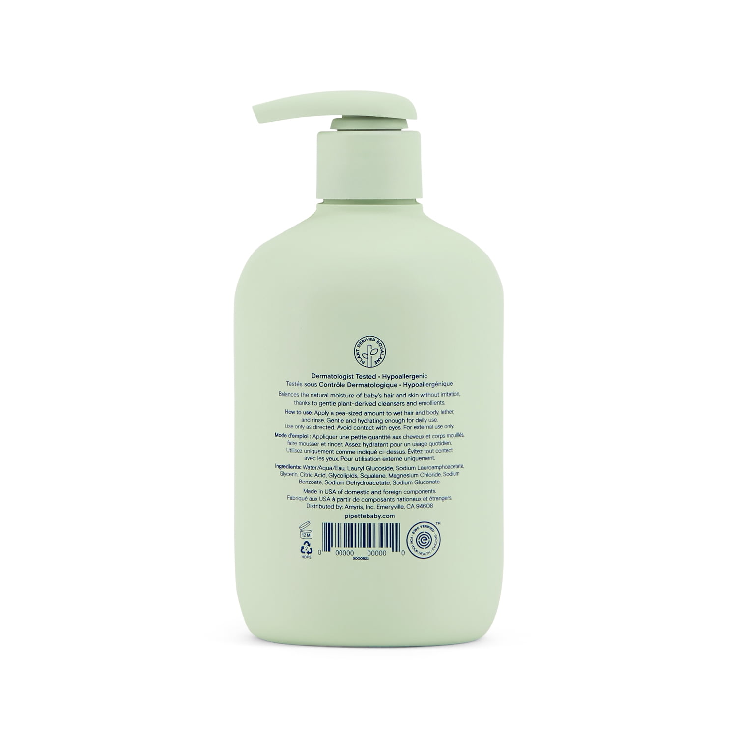 fragrance free baby shampoo and wash