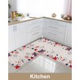 thumbnail image 2 of Red White and Blue Stars Kitchen Mat 2 Piece 4th of July Kitchen Rugs Non Slip Stars Firework Mats, Patriotic Soft Runner Rug Water Absorbent Stars loor Mat for Sink,Laundry 17"x30"+17"x47", 2 of 6