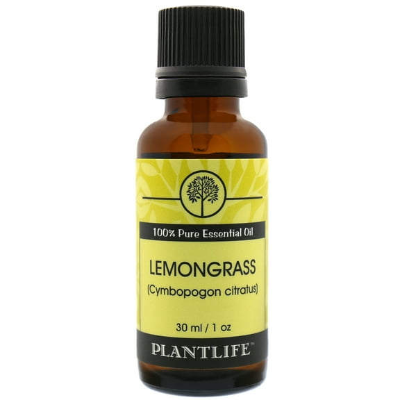 Plantlife Lemongrass Aromatherapy Essential Oil - Straight From The Plant 100% Pure Therapeutic Grade - No Additives or Fillers - 30 ml