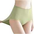 thumbnail image 4 of Fewfanhot 2PC Fashion Breathable Leak-Proof Solid Color Panties - Women's Mid-Rise Cotton Comfy Period Briefs for All Season EveryDay Wear, 4 of 9