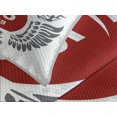 thumbnail image 4 of Ambesonne Fitness Quilted Bedspread Set 3 Pcs, Vintage Gym Emblem, King Size, Red White Grey, 4 of 5