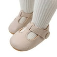 thumbnail image 3 of Hjtefg Baby Girls Soft Sole Sandals - Comfortable Breathable Slippers 0-18 Months, Lightweight Everyday Shoes for Little Feet,Color: 2-Beige Size: 6-12 Months, 3 of 9