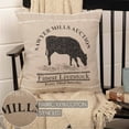 thumbnail image 6 of VHC Brands Farmhouse Pillows & Throws - Sawyer Mill Tan Cow 18" x 18" Pillow, 18x18, Charcoal Grey, 6 of 6