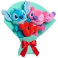 thumbnail image 5 of Disney Stitch Valentine 13-inch Medium Plush Bouquet, 2 Stuffed Animals Included, Kids Ages 2 up, 5 of 6