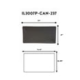 thumbnail image 2 of F. Corriveau International 3-Seat Swing Replacement Canopy – Compatible IL3007 & IL3006, Durable Polyester, Gray, 2 of 3