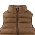 thumbnail image 6 of Gubotare Baby Boy Girl Puffer Vest Toddler down Hooded Vest Sleeveless Zip up Puffer Tank Top Baby Infant Winter Thick Warm Lightweight Outwear Clothes 4T 5T (Coffee,4-5 Years), 6 of 6