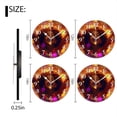 thumbnail image 2 of Non-Ticking Silent Wall Clocks Battery Operated Personalized Decor Clock for Living Room,Bedroom-Young Black Woman With Curly Hair Celebrating In Colorful Lights(10inch), 2 of 4