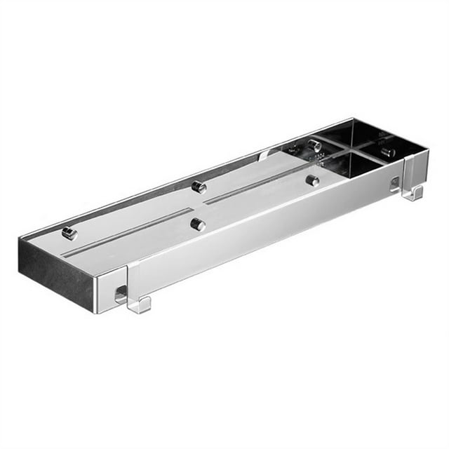 Estante de ducha de baño, estante de ducha de acero inoxidable, organizador de pared, estantes flotantes con 2 ganchos