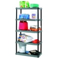 Plano 36"W x 18"D x 74"H 5 Shelf Heavy Duty Plastic Garage Shelving