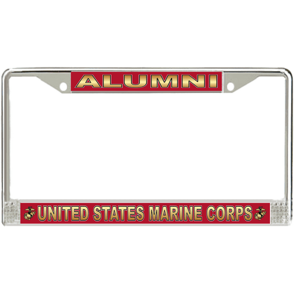 USMC 'Alumni' License Plate Frame
