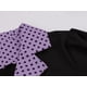 thumbnail image 5 of Puntoco Vestido De Manga Corta Con Cuello En V, Vestido De Longitud Media Estilo Corte Hepburn Retro Para Mujer Violeta Xl, 5 of 6