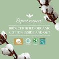 thumbnail image 6 of The Light Flow+ is a 100% Organic Cotton Flat Panty Liner. It's free from wood pulp, perfumes, SAP, and chemicals., 6 of 7