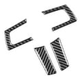 thumbnail image 3 of Steering Wheel Decal,4Pcs Steering Wheel Button Steering Wheel Decor Carbon Fiber Interior Trim Best in its Class, 3 of 5