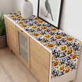 thumbnail image 4 of Halloween Table Runner - 36 Inch Long, Kitchen Dining Table Runner Dresser Scarves, Cute Ghost Pumpkin Candy Castle Cartoon Farmhouse Decor for Coffee Tables Wedding Party Banquet, 4 of 8