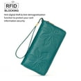 thumbnail image 4 of GOIACII Women's Wallet Ladies Large Capacity Wristlet Long Phone Clutch Purse Bifold Credit Card RFID Blocking Leather, 4 of 10