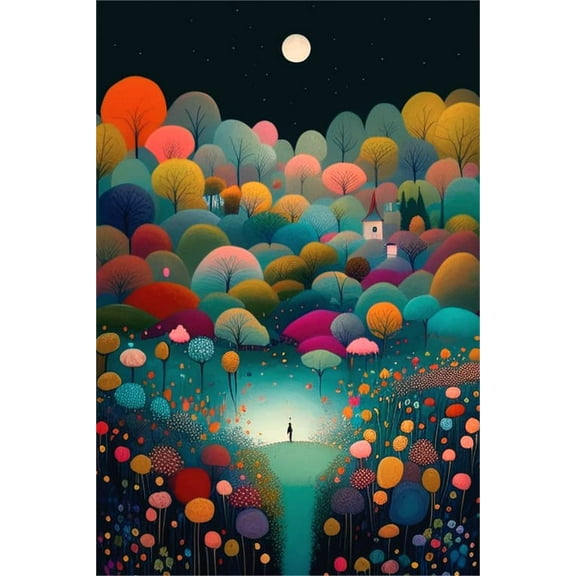 wooden puzzle Balloons and Moon Intelligent Game Fit togather a magic Art for home Decoration or Prensent 500 pieces