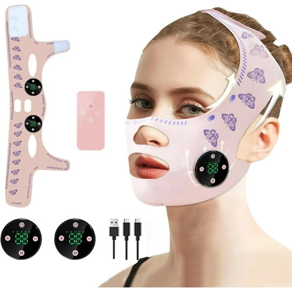 Intelligent Electric Double Chin, Face Lifting Strap, V Line Lifting Mask,  Beauty Face Sculpting Sleep Masks for Facial Contouring & Skin Firming