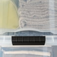 thumbnail image 5 of IRIS USA 72 Quart Stack & Pull™ Box, Clear with Black Buckle, Set of 4, 5 of 6