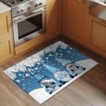 thumbnail image 3 of Blue Gnomes Christmas Bathroom Rug Washable 2x3 Entryway Rug Non Slip Xmas Snowflake Ball Winter Tree Gifts Front Door Mat Low Pile Indoor Doormat Throw Floor Carpet for Kitchen Bedroom Entrance, 3 of 8