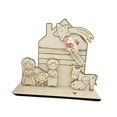 thumbnail image 3 of Artesanía en madera para nacimiento de bebés, decoración decorativa para fiestas, de arte coleccionables, decoración del hogar, decoraciones, 3 of 8