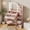 Pink, variant on NEORIVER 32" Makeup Vanity Desk with Mirror and Lights, 3 Lighting Colors, 5 Storage Shelves & Large Drawer, White Vanity Set for Bedroom, Girls and Women