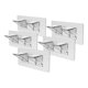 thumbnail image 2 of 5 piezas de soporte autoadhesivo para estante, soporte para estante, clavijas adhesivas, Clips de soporte para estantes de libros, soportes para armar, 2 of 9